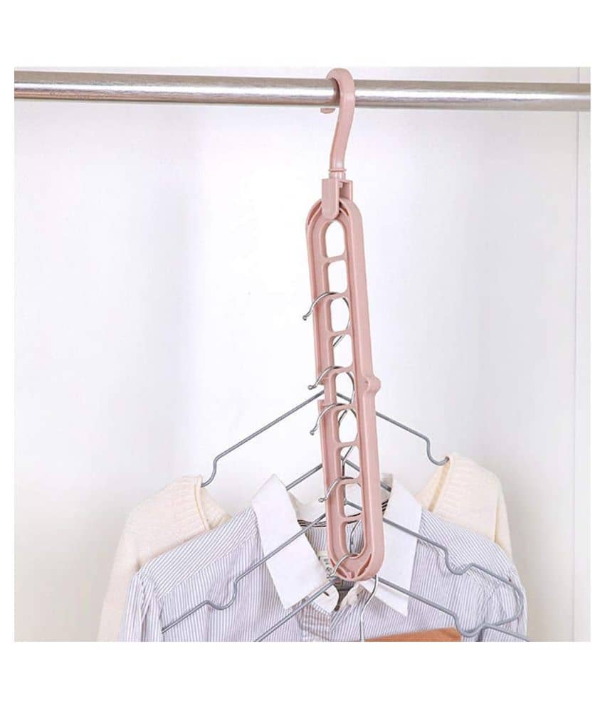 House of Quirk Multifunctional Hanger for 360 Degrees Rotatable Hook,Coat Hangers Folding Clothes Hanger