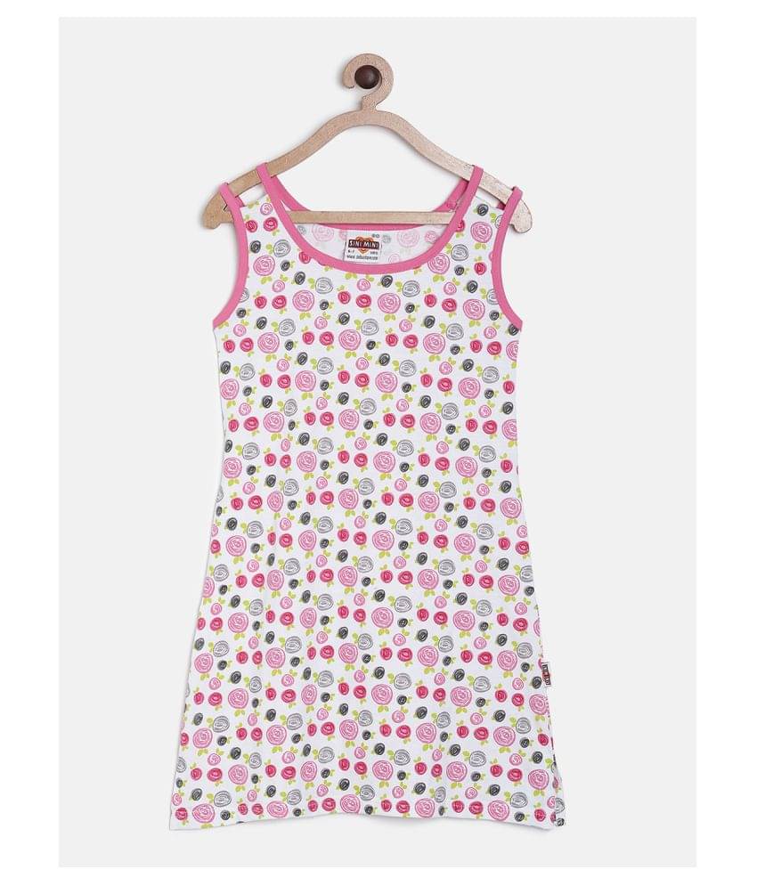Sinimini 100% Cotton A-line For Girls ( Pack of 1 , Light Pink ) Sinimini 100% Cotton A-line For Girls ( Pack of 1 , Light Pink )