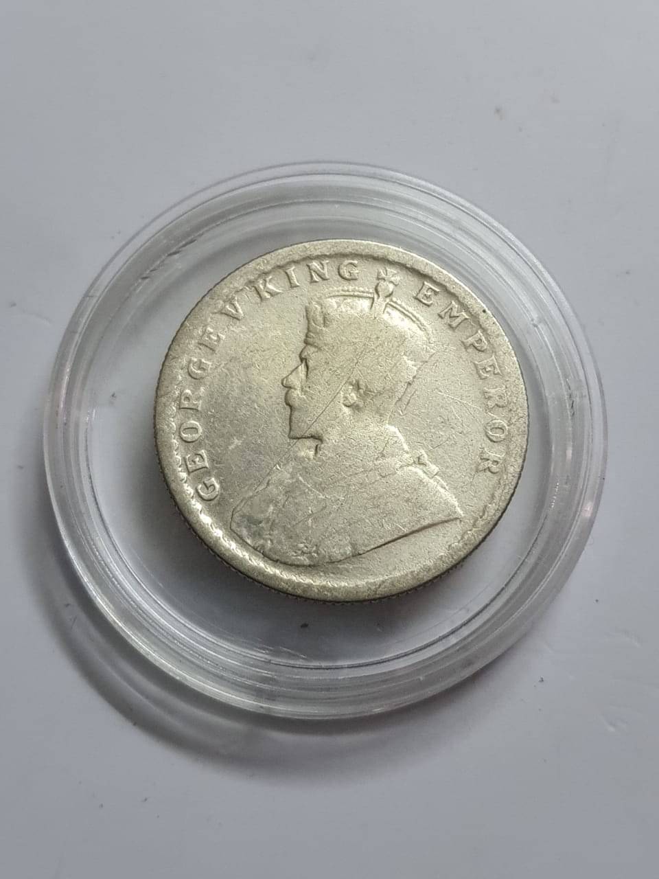     			George V Half Rupee 1912 Silver Coin High Grade