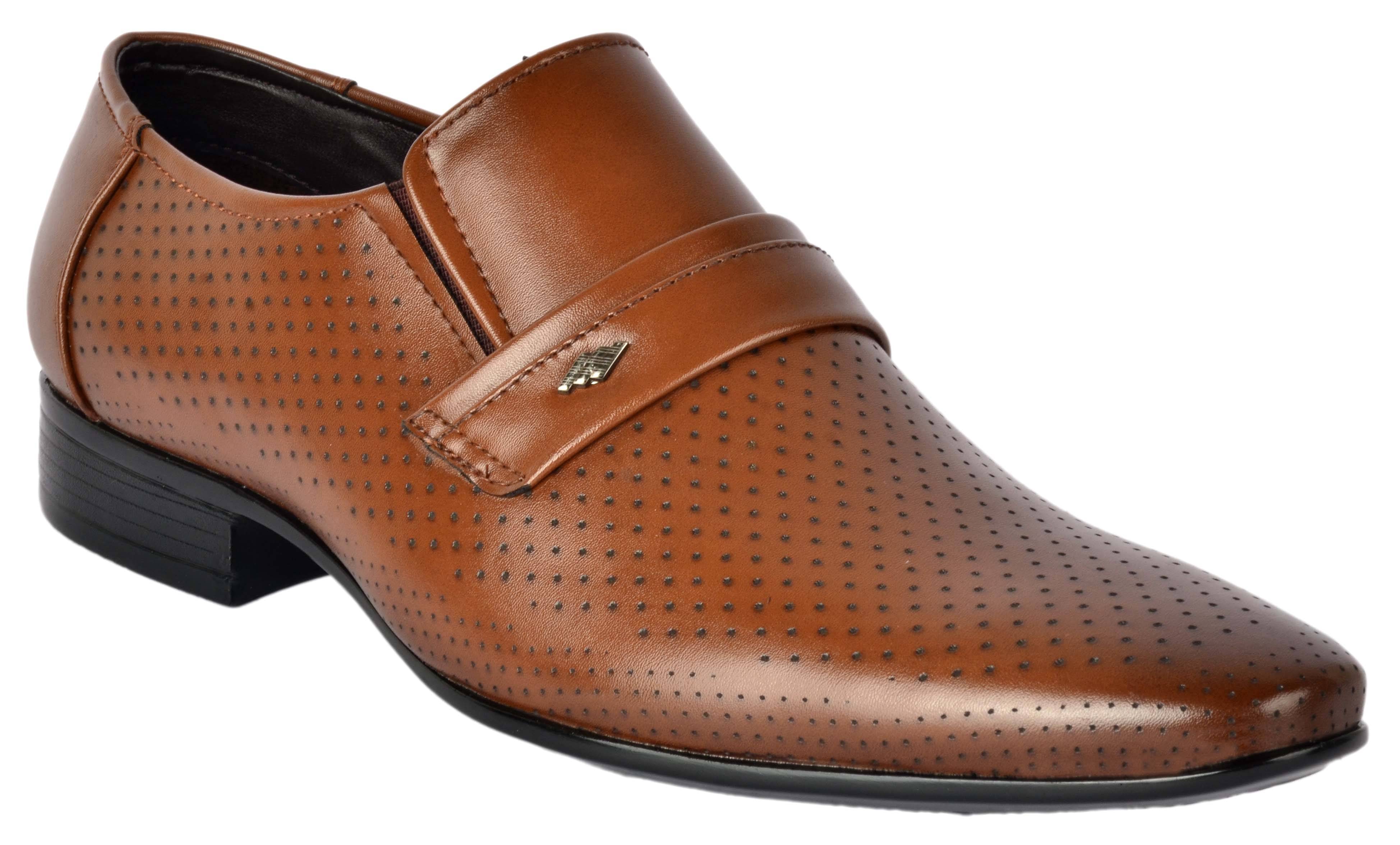 Aadi Slip On Artificial Leather Brown Formal Shoes Aadi Slip On Artificial Leather Brown Formal Shoes