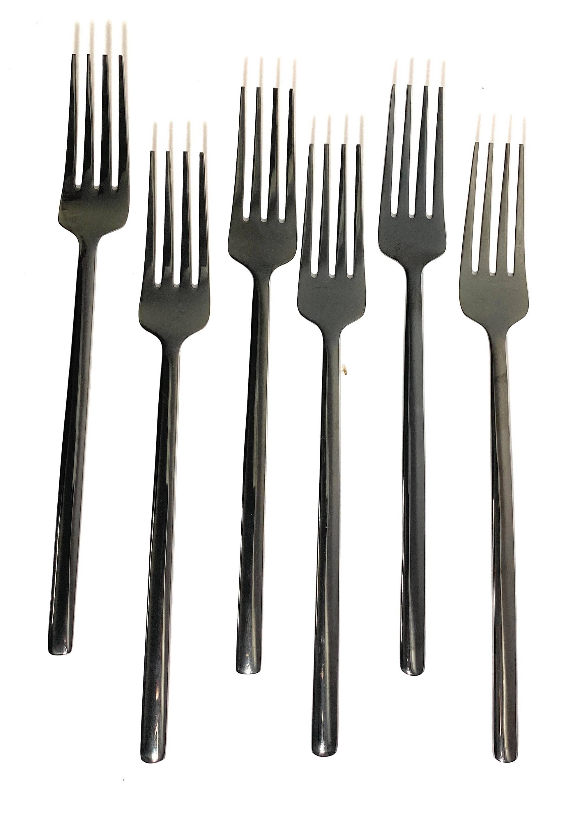     			GEEGA TURTLES 6 Pcs Stainless Steel Table Fork