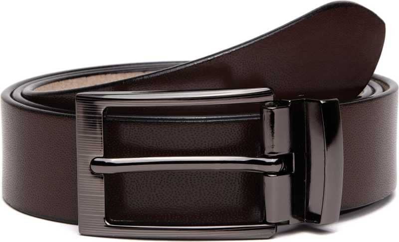 RUNSI INTERNATIONAL Brown Leather Formal Belt