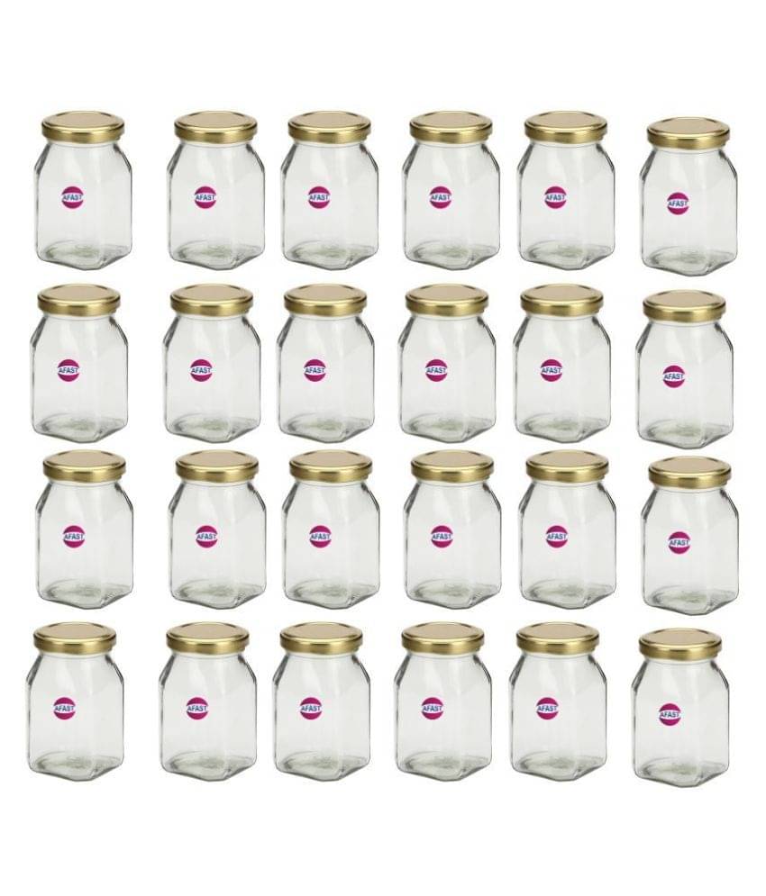     			Somil Glass Container, Transparent, Pack Of 24, 300 ml