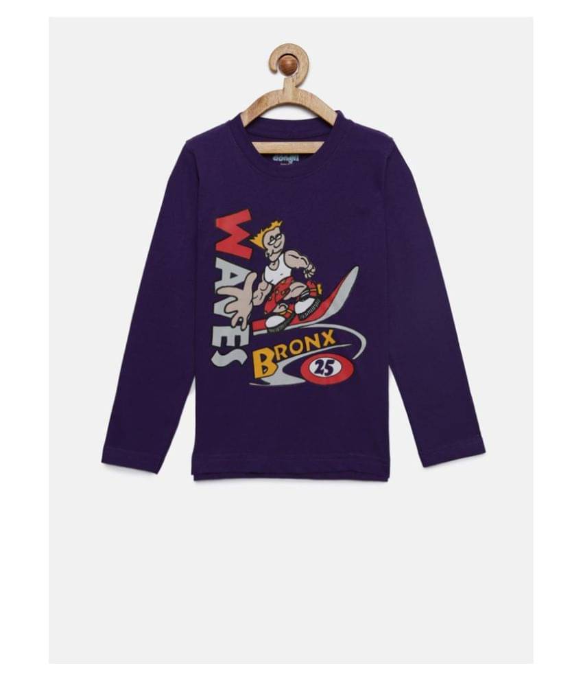     			Dongli Pack of 1 Boys Cotton T-Shirt ( Multi Color )