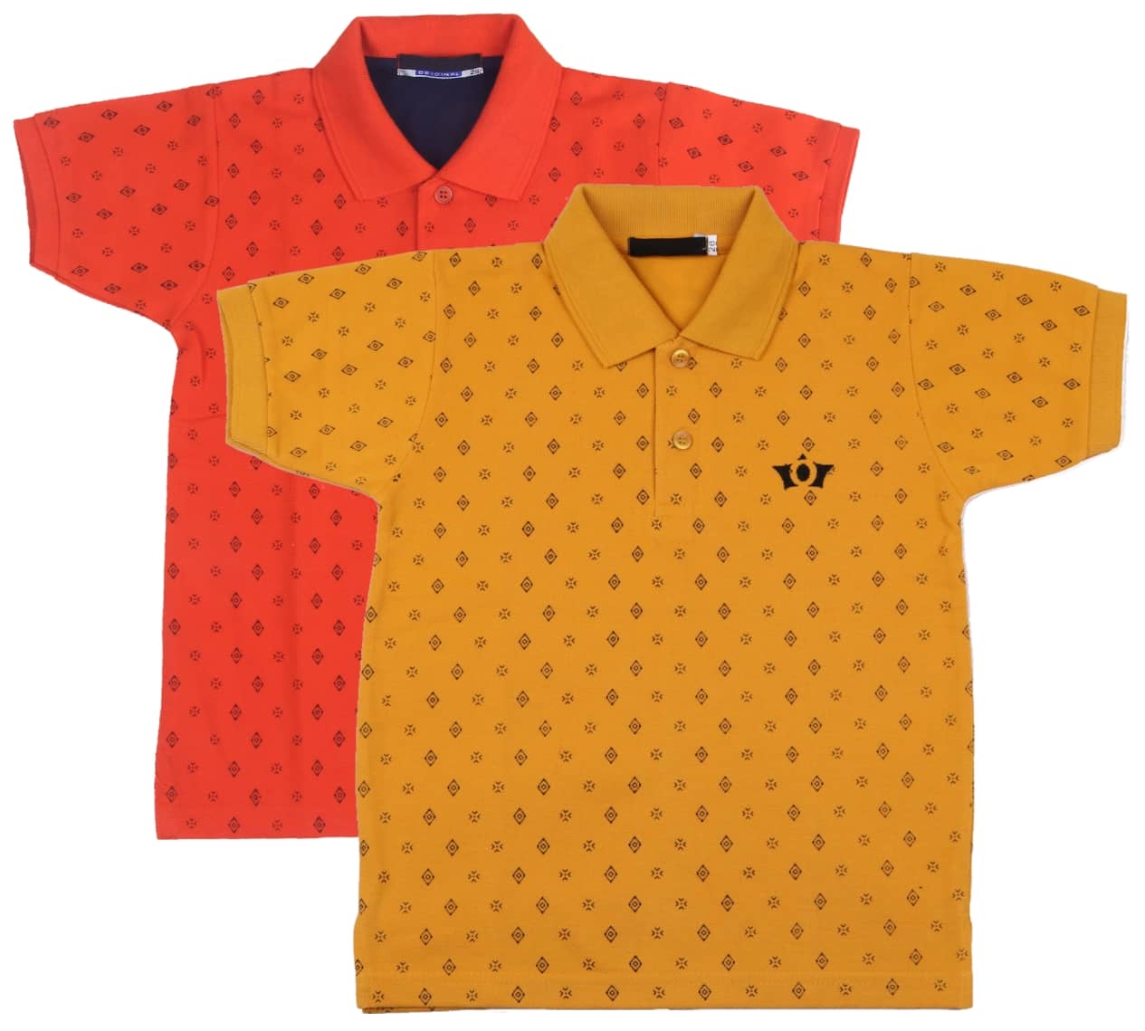 NEUVIN Pack of 2 Boys Cotton Polo T-Shirt ( Multi Color )