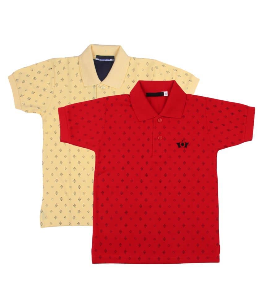 NEUVIN Pack of 1 Boys Cotton T-Shirt ( Multi Color )