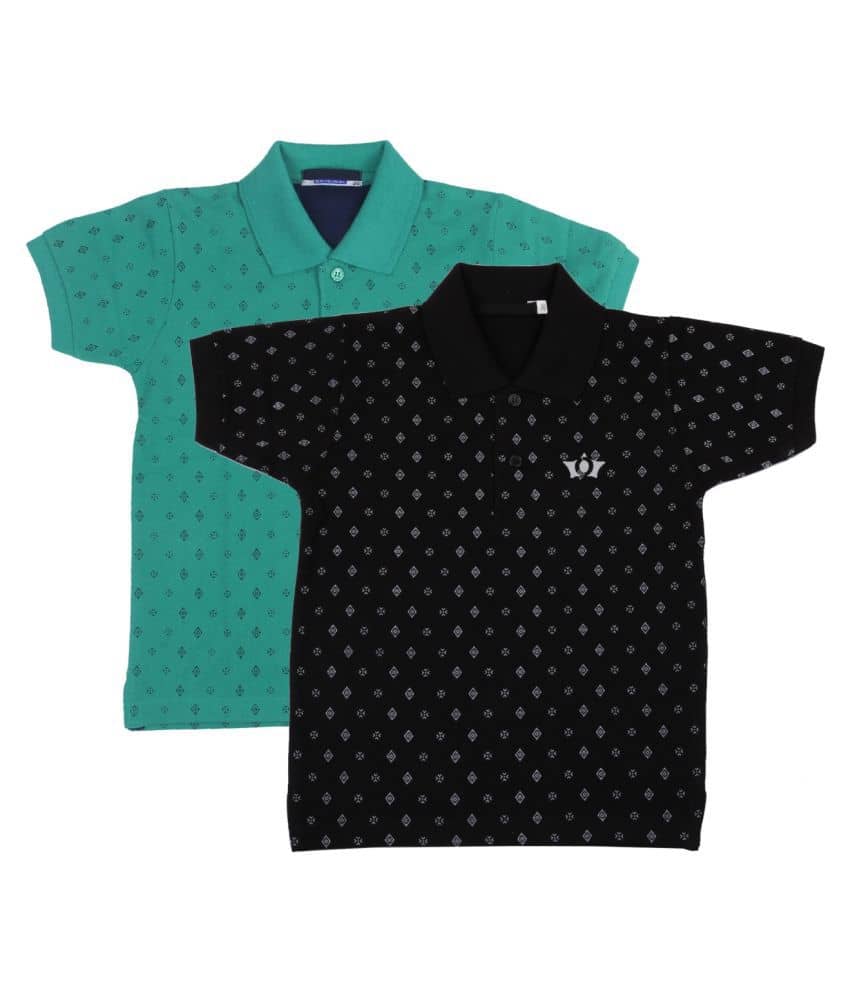 NEUVIN Pack of 2 Boys Cotton T-Shirt ( Multi Color )