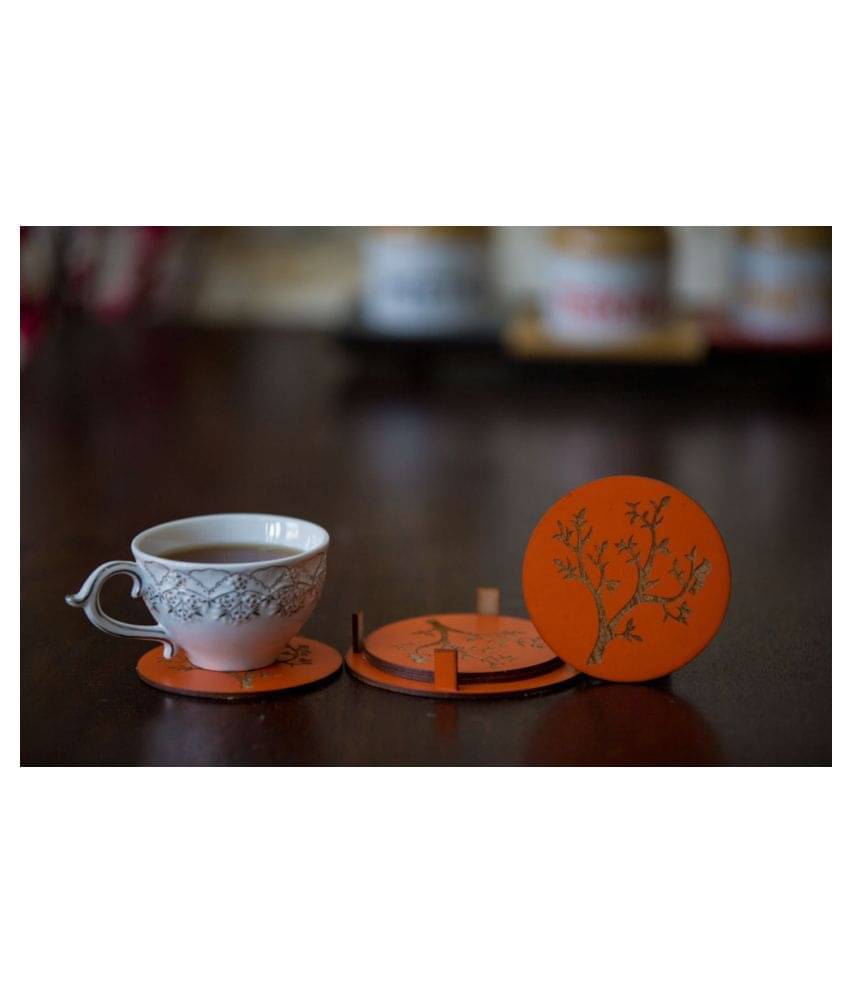     			Olha-O | Ethnic Gifting Set of 4 MDF Coaster