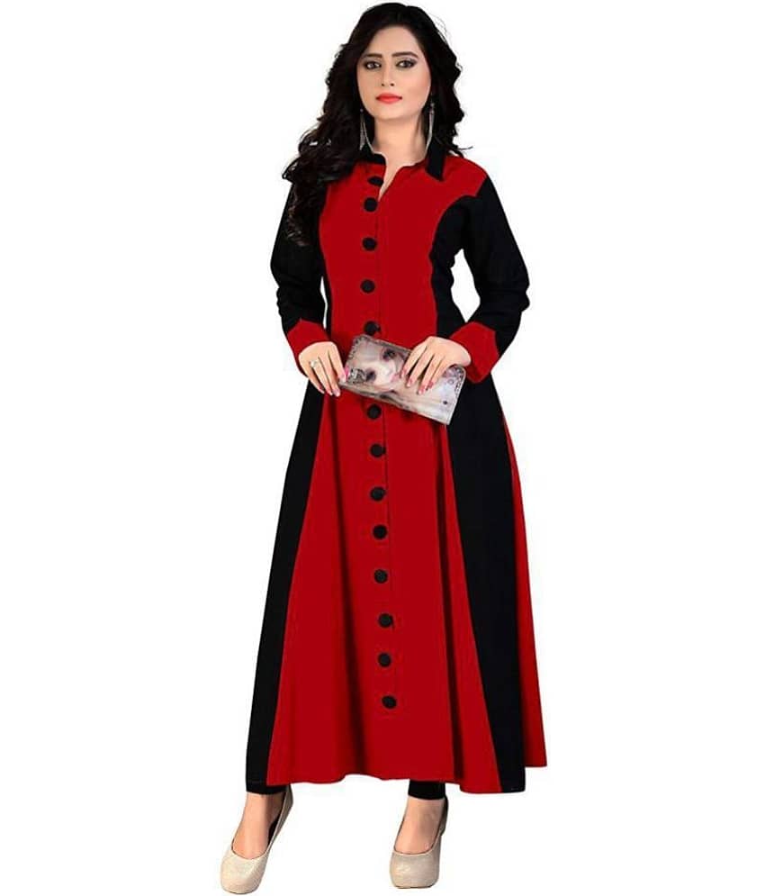 Angel's Fashion - Multicolor Rayon Women's Flared Kurti ( Pack of 1 ) - Kurtis, Tunics | Buy online on ZillyBuy