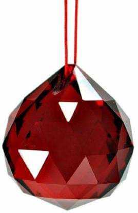     			Astrodidi Glass Red Crystal Ball