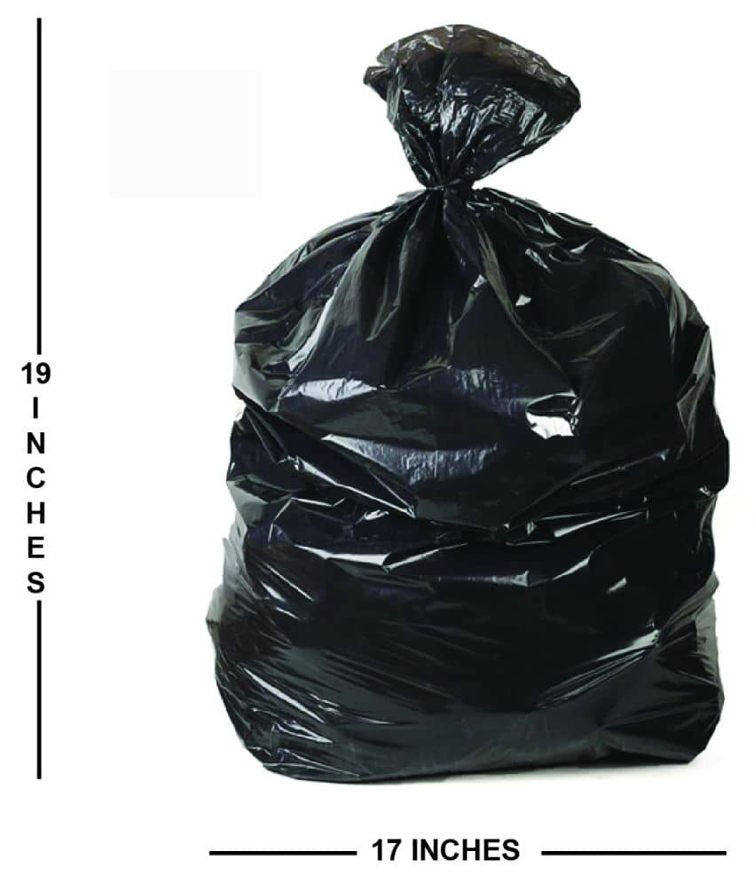 Plastic Compostable Roll Industrial Use Trash 17x19 InchesGarbage Bag(Pack of 10)