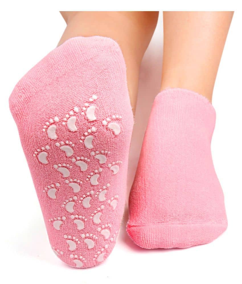SJ - Pink Silicone Women's Footies ( Pack of 1 ) - Socks | Buy online on ZillyBuy
