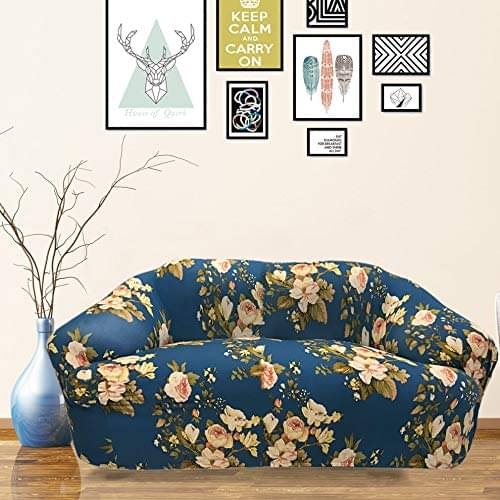 House Of Quirk 2 Seater Poly Cotton Single Sofa Cover Set House Of Quirk 2 Seater Poly Cotton Single Sofa Cover Set