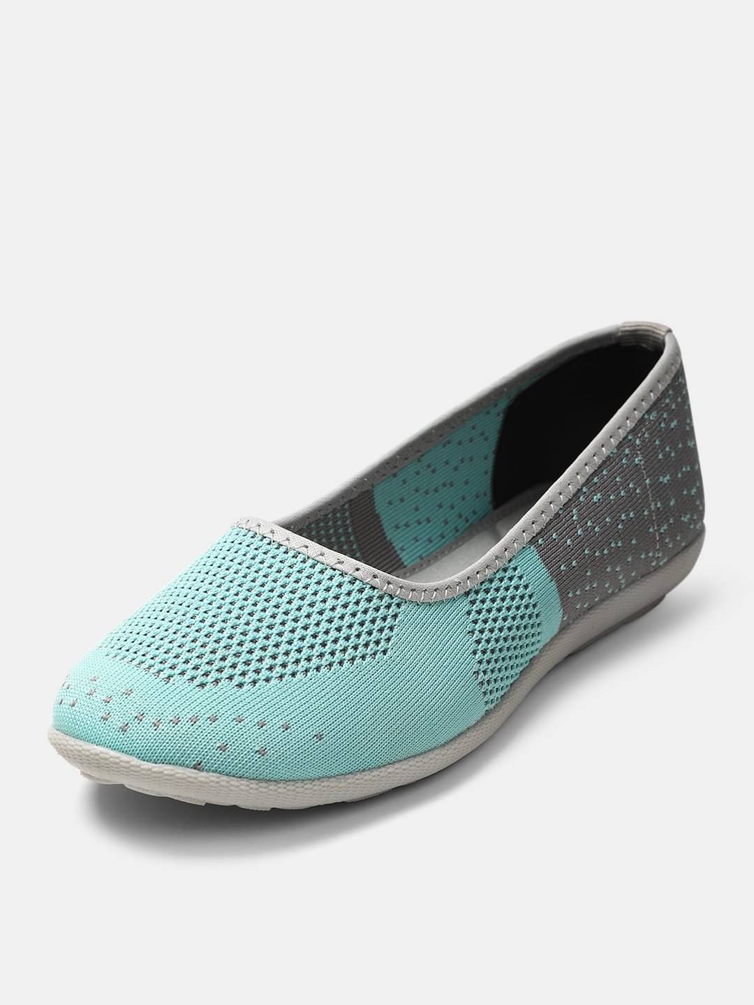     			MARC LOIRE Green Ballerinas