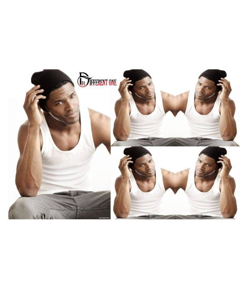 D1 DIFFERENT ONE White Vests Pack of 5 D1 DIFFERENT ONE White Vests Pack of 5