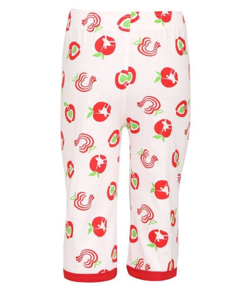     			Sinimini Pack of 1 Girls Cotton Capris ( Multi )
