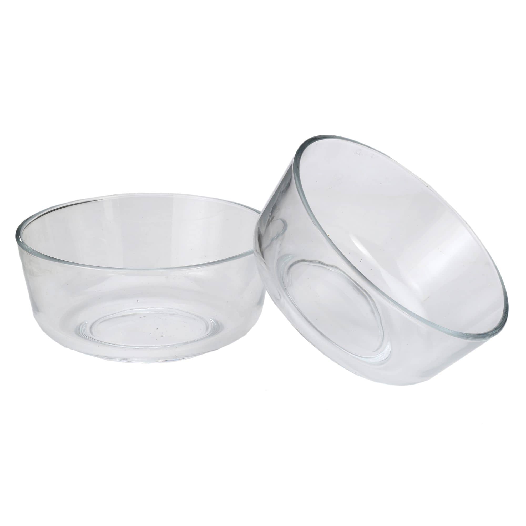 Afast Glass Bowl Set, Transparent, Pack Of 2, 650 ml