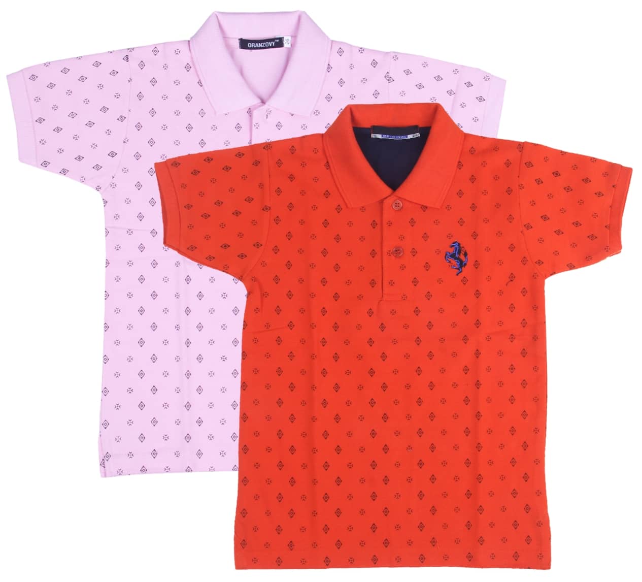 NEUVIN Pack of 2 Baby Boys 100% Cotton Polos ( Multi )