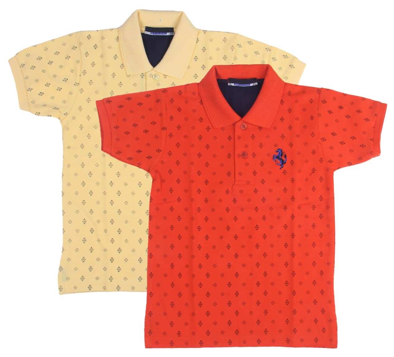 NEUVIN Pack of 2 Baby Boys 100% Cotton Polos ( Multi )