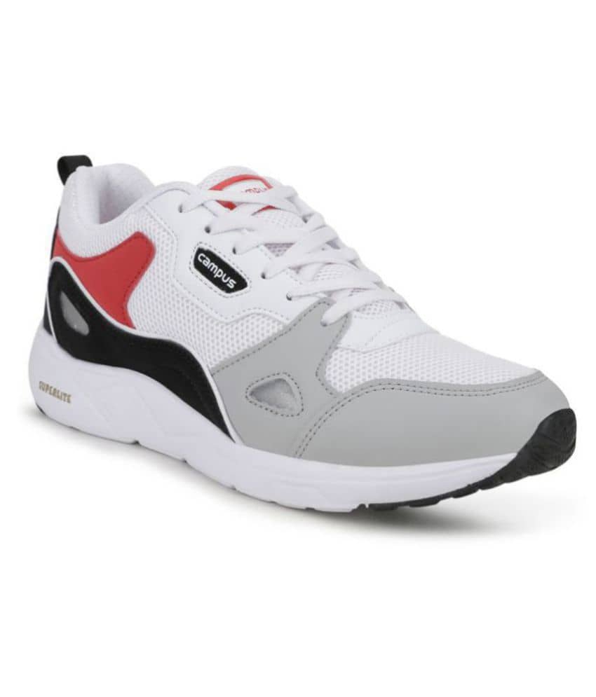 Campus WISDOM White  Men's Sports Running Shoes - Sports Shoes | Buy online on ZillyBuy