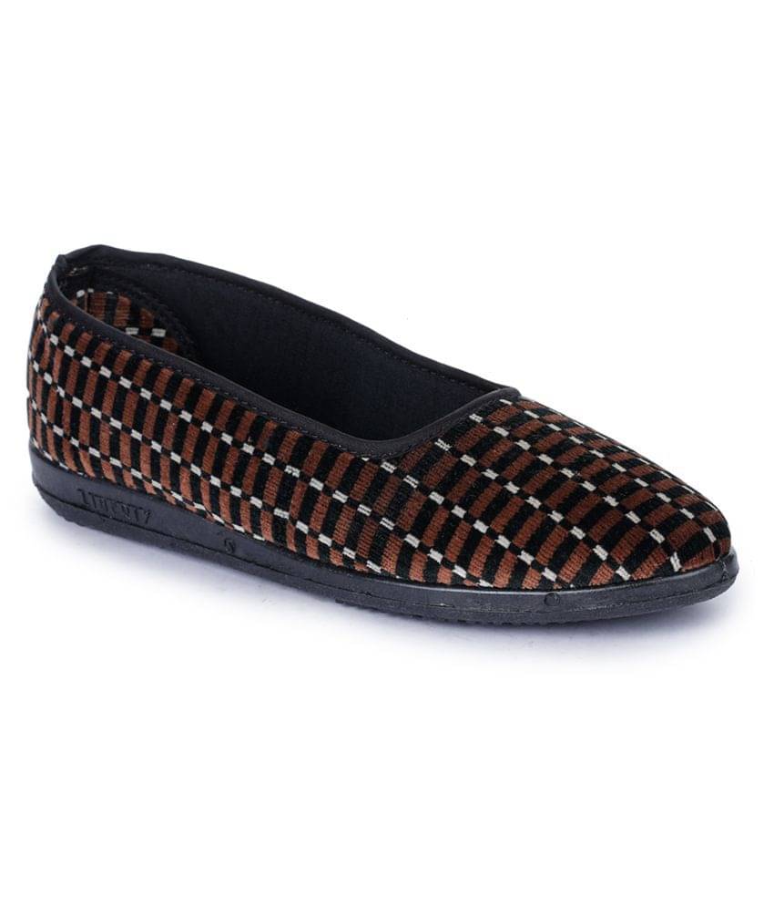     			Liberty Brown Ballerinas