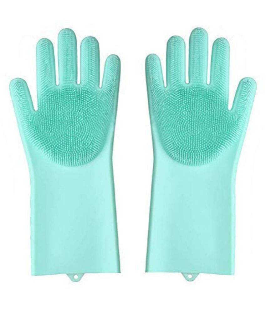     			Metroplus Kitchenware Rubber Standard Size Cleaning Glove SILICONE HAND GLOVES