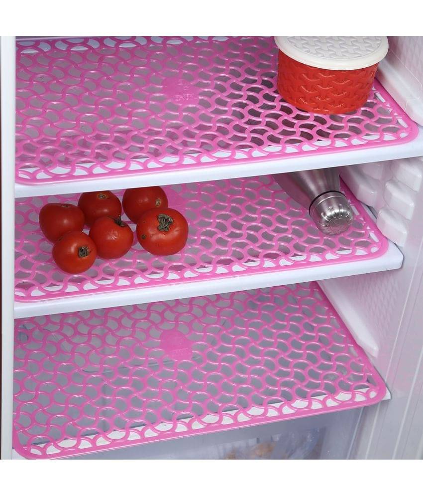 Revexo Set of 3 PVC Pink Fridge Mats Revexo Set of 3 PVC Pink Fridge Mats