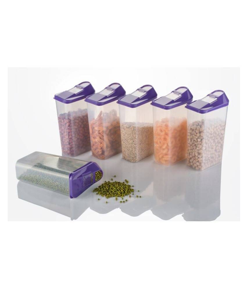 Analog Kitchenware Easy Flow Polyproplene Dal Container Set of 6 1100 mL Analog Kitchenware Easy Flow Polyproplene Dal Container Set of 6 1100 mL