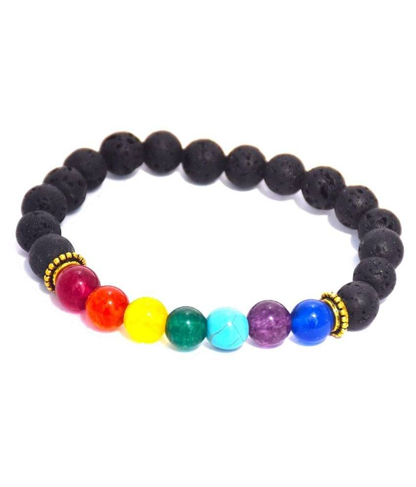 7 chakra Balancing Healing yoga Bracelet with Lava stone / Exclusive / To Energised Seven chakra Of Human body And Heal the body Healing stone Bracelet 7 chakra Balancing Healing yoga Bracelet with Lava stone / Exclusive / To Energised Seven chakra Of Human body And Heal the body Healing stone Bracelet