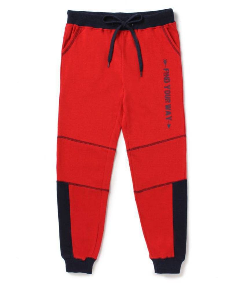     			Cub Mcpaws Pack of 1 Boys Cotton Trackpant ( Red )