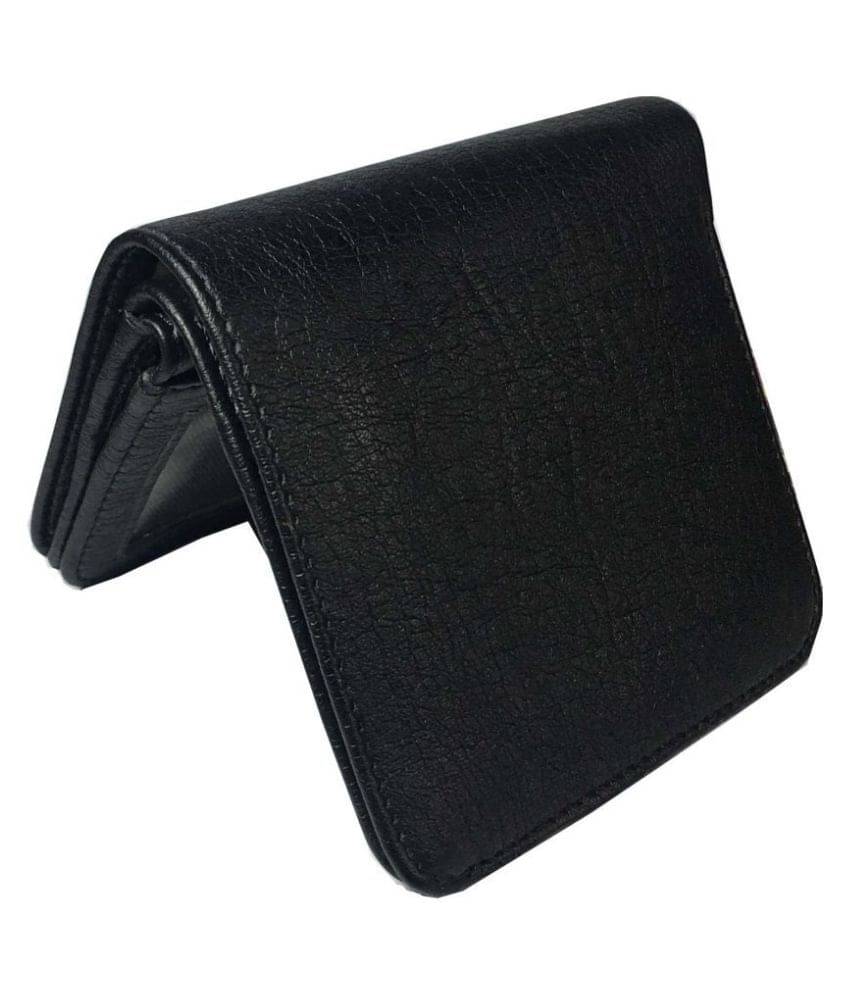     			WENZEST - Black Faux Leather Men's Short Wallet ( Pack of 1 )