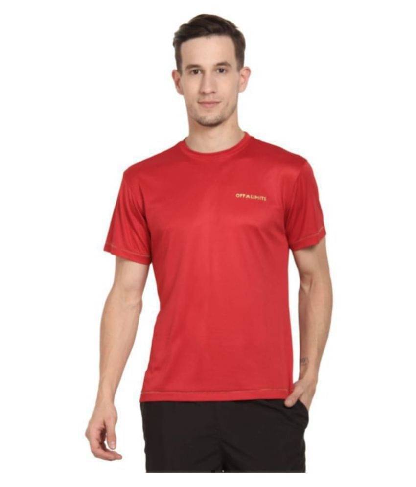 OFF LIMITS Red Polyester T-Shirt OFF LIMITS Red Polyester T-Shirt