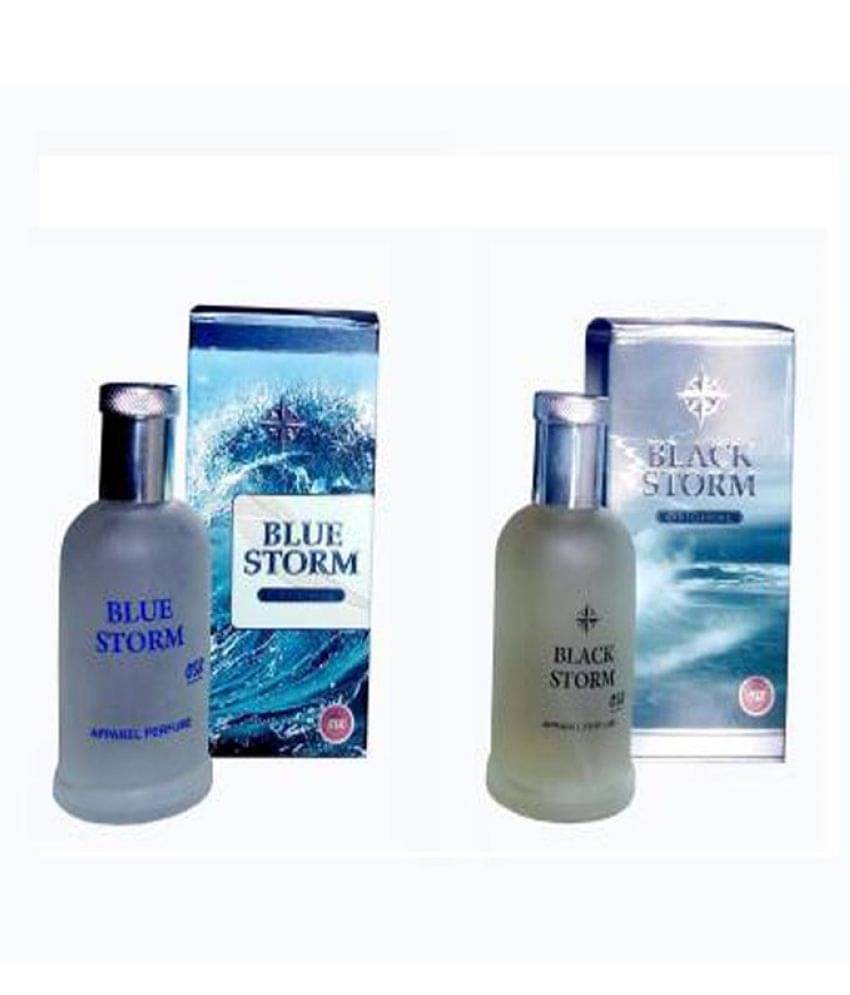 Osr Blue and Black Storm Apparel perfume 40 ml each     			Osr Blue and Black Storm Apparel perfume 40 ml each