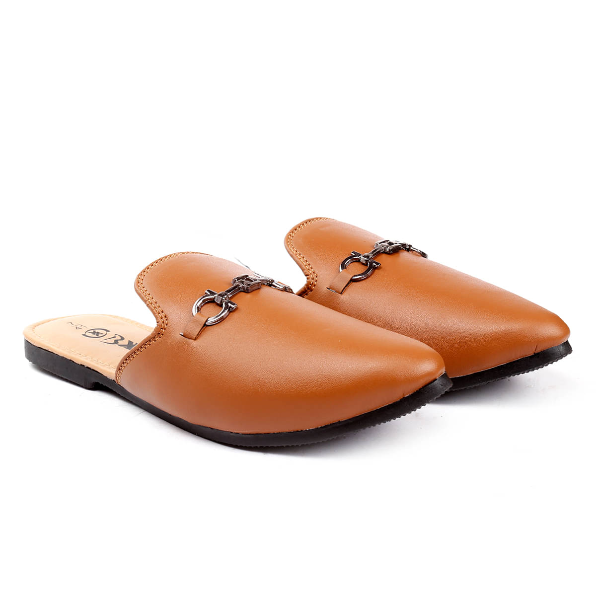     			YUVRATO BAXI Mules Tan Casual Shoes