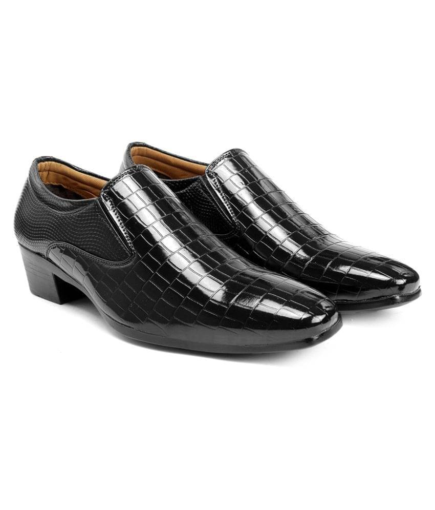     			YUVRATO BAXI Party Artificial Leather Black Formal Shoes