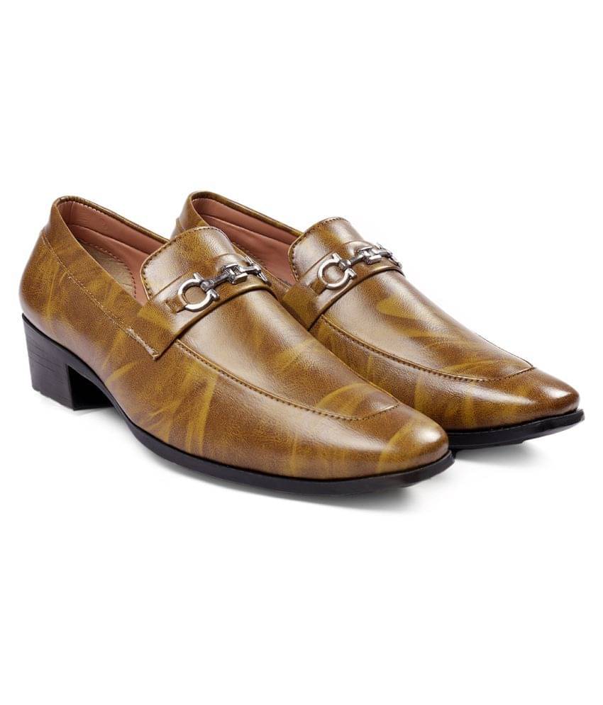    			YUVRATO BAXI Party Artificial Leather Tan Formal Shoes