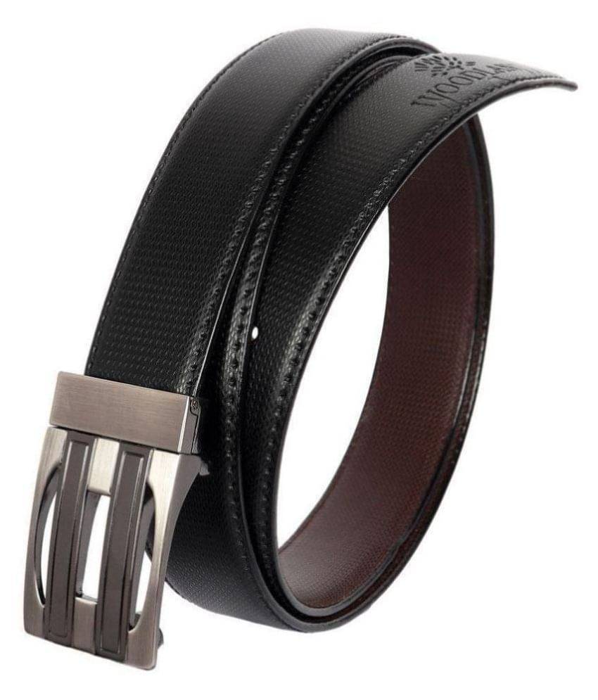     			Runsi Black PU Formal Belt