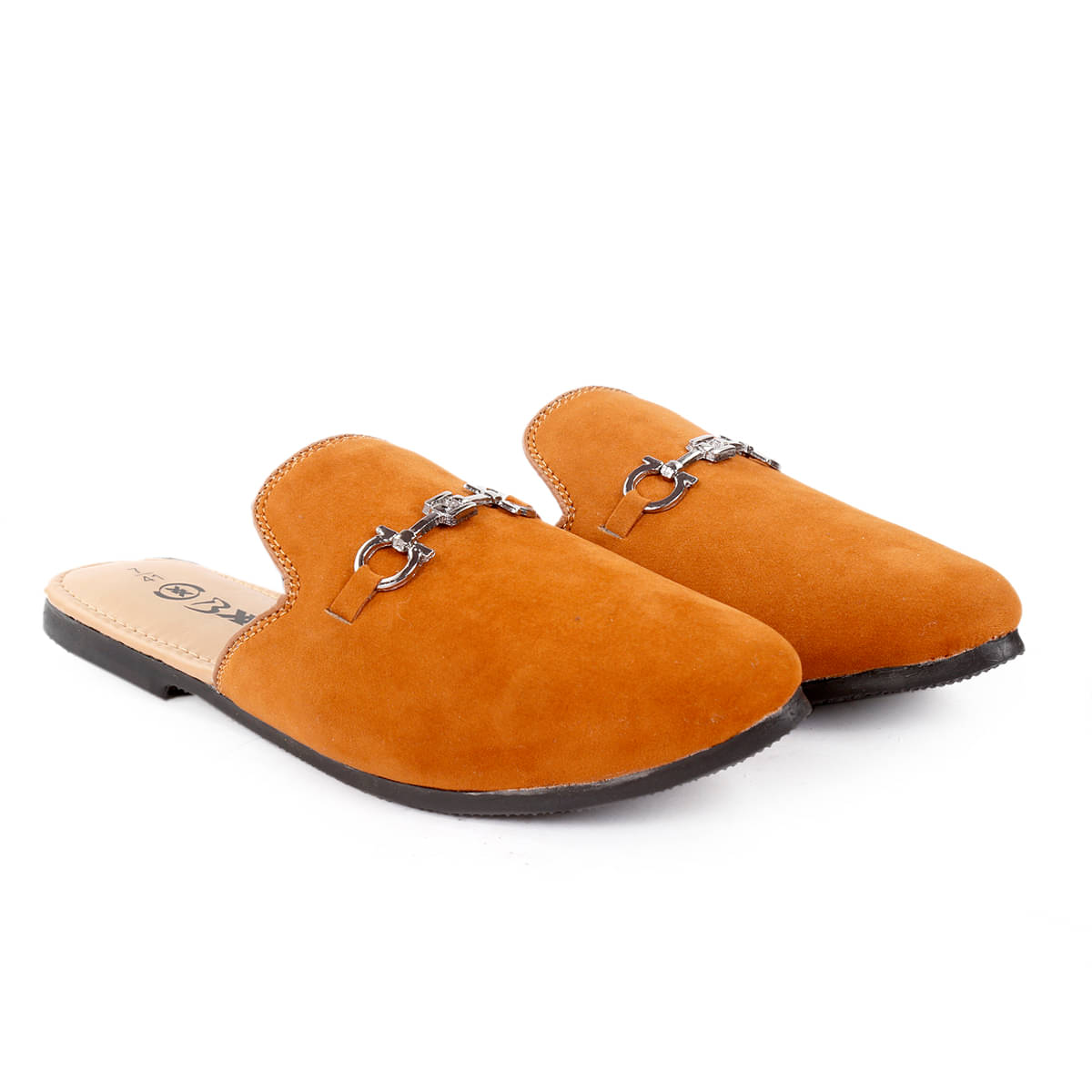     			YUVRATO BAXI Mules Tan Casual Shoes