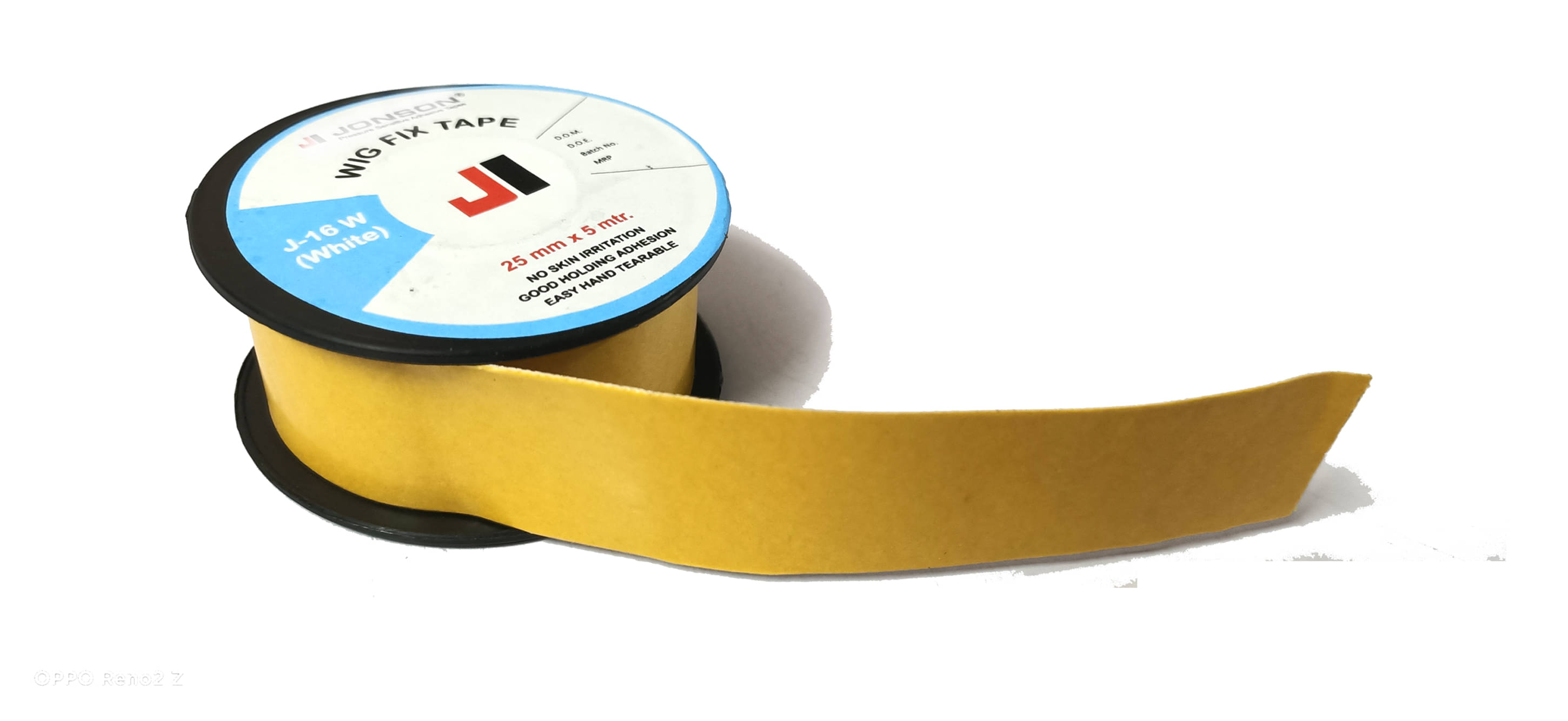 Double sided transparent Tape For Attach Hair Patch/Wig (25mm x 5meters) (Yellow), Double sided transparent Tape For Attach Hair Patch/Wig (25mm x 5meters) (Yellow),