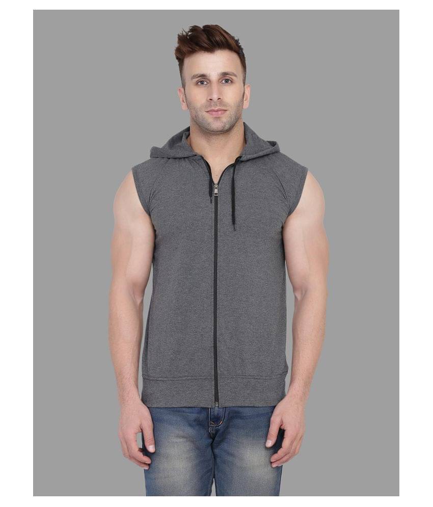 Tfurnish Cotton Blend Grey Solids T-Shirt Tfurnish Cotton Blend Grey Solids T-Shirt