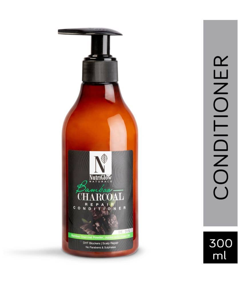 Nutriglow NATURAL'S Bamboo Charcoal Repair Hair Conditioner Deep Conditioner 300 mL