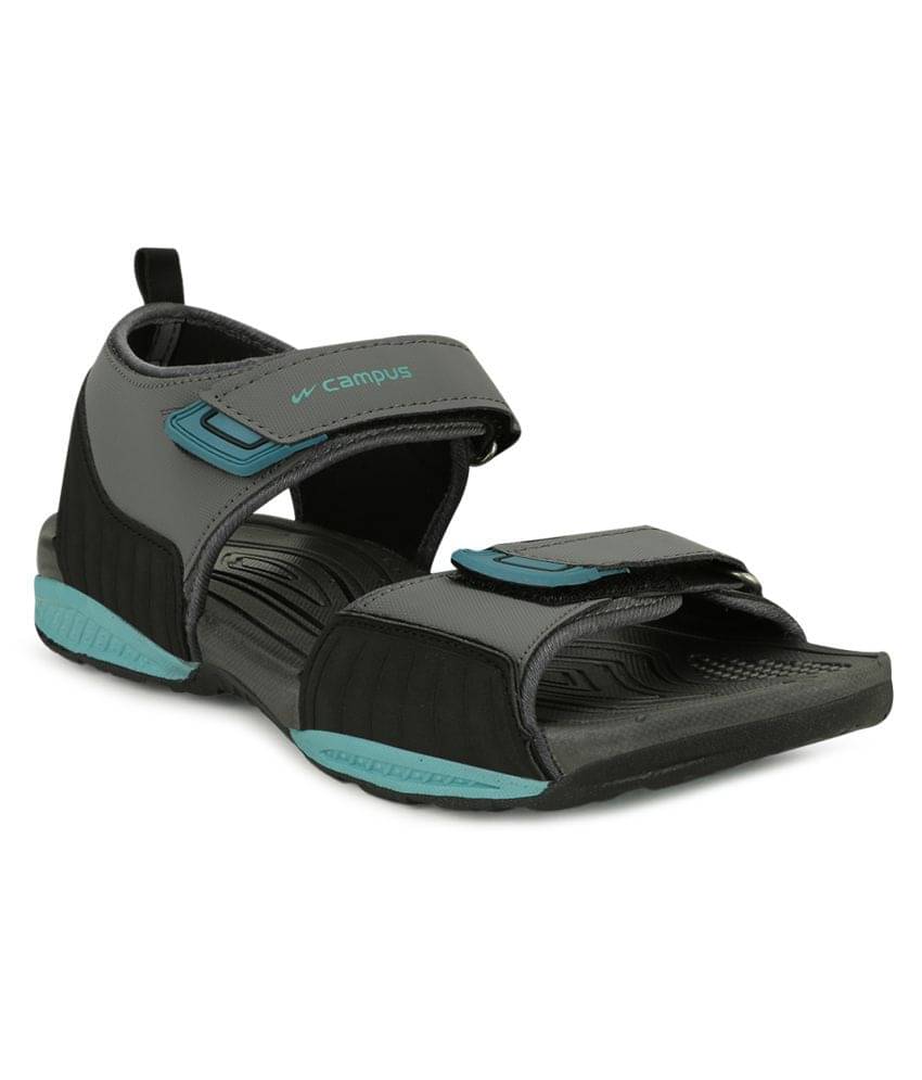     			Campus Gray Synthetic Floater Sandals