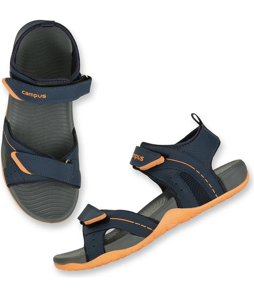 Campus Navy Synthetic Floater Sandals
