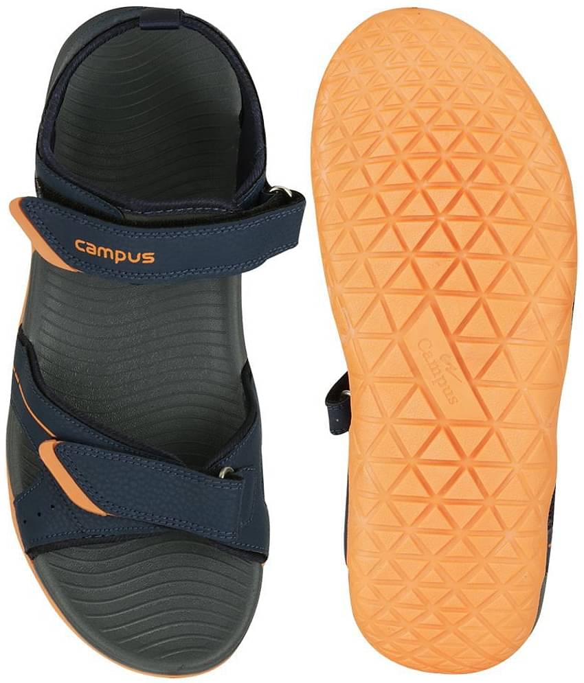 Campus Navy Synthetic Floater Sandals