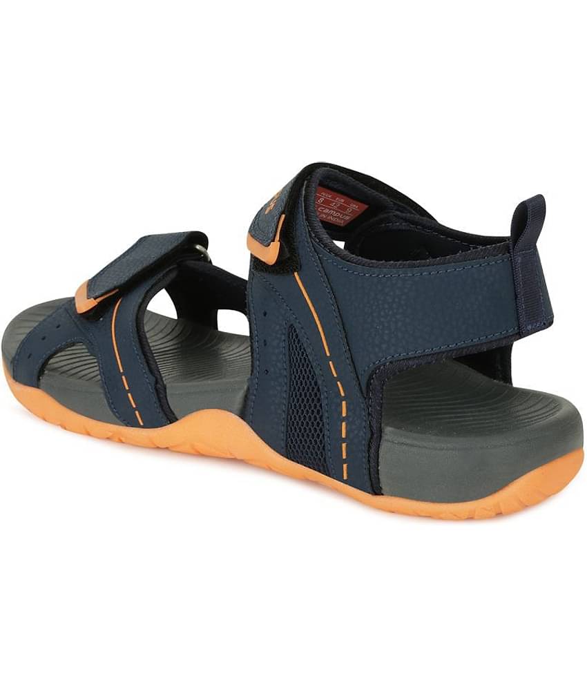Campus Navy Synthetic Floater Sandals