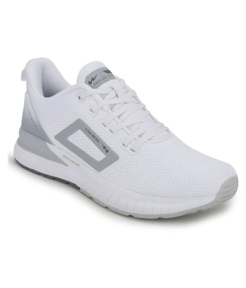 Campus EVOK White  Men's Sports Running Shoes - Sports Shoes | Buy online on ZillyBuy