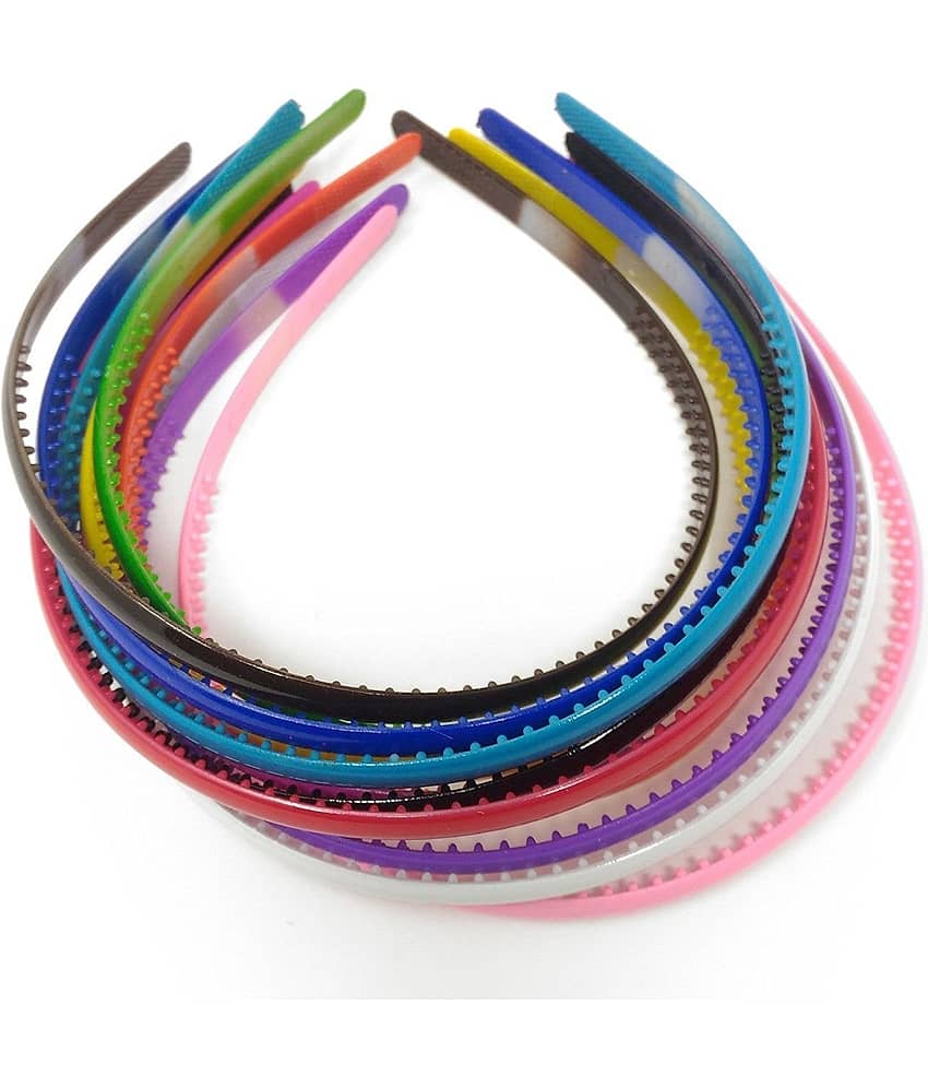 mahek accessories Plastic Hair Band For Girl Styler Pack of 10 - Jewellery Sets | Buy online on ZillyBuy
