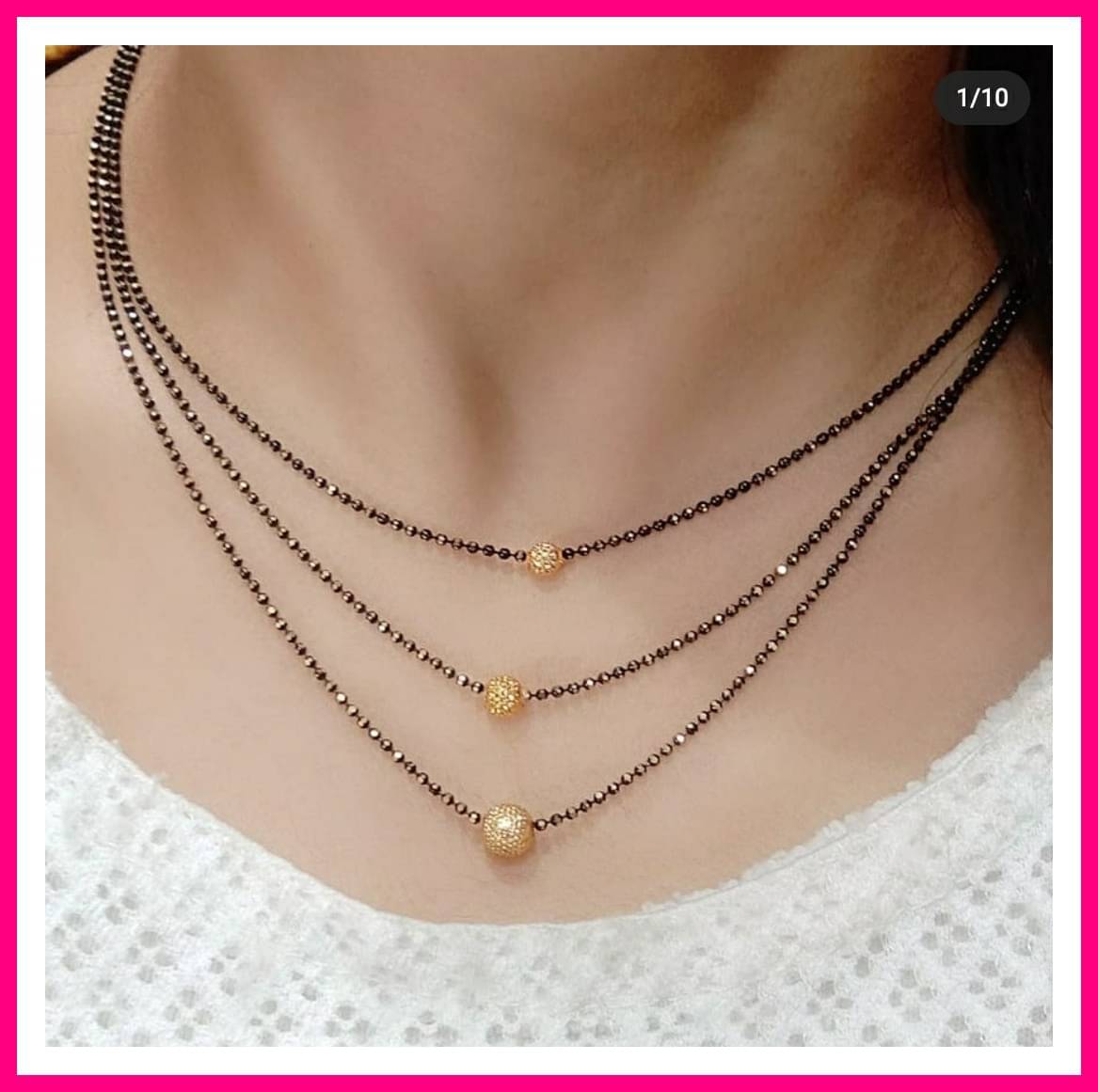 Gilher Fancy Daily Wear 3 layer Mangalsutra For Women Gilher Fancy Daily Wear 3 layer Mangalsutra For Women