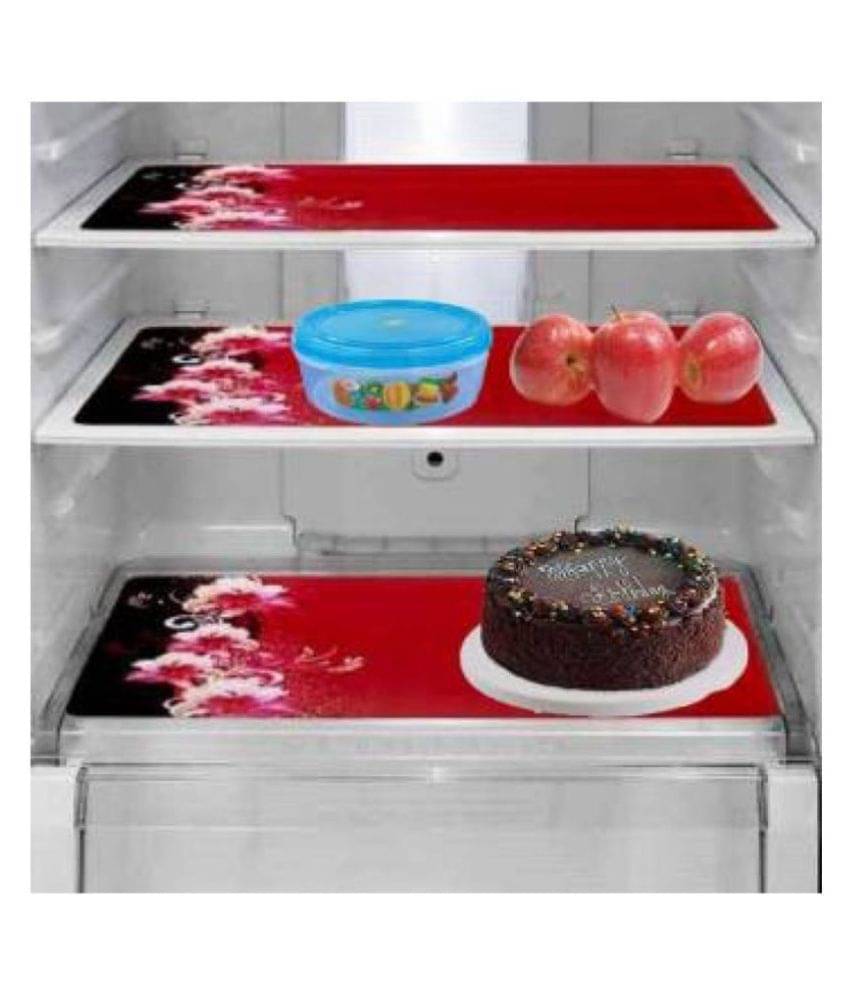 Revexo Set of 4 PVC Multi Fridge Mats Revexo Set of 4 PVC Multi Fridge Mats