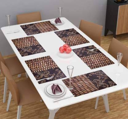     			Revexo Set of 6 PVC Table Mats
